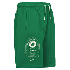 Nike - Boston Celtics Youth Courtside Club Fleece Shorts - Kelly Green