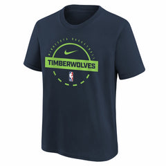 Nike - Minnesota Timberwolves Youth Practice T-Shirt - Navy
