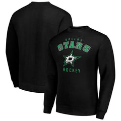 Dallas Stars - Men's Starter Team Logo Fleece Pullover Sweatshirt Black