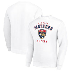 Florida Panthers - Men's Starter Team Logo Fleece Pullover Sweatshirt White