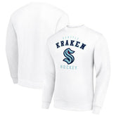 Seattle Kraken Men's Starter Team Logo Fleece Pullover Sweatshirt White