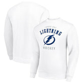 Tampa Bay Lightning - Men's Starter Team Logo Fleece Pullover Sweatshirt White