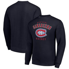 Montreal Canadiens - Men's Starter Team Logo Fleece Pullover Sweatshirt Navy