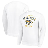 Nashville Predators - Men's Starter Team Logo Fleece Pullover Sweatshirt White