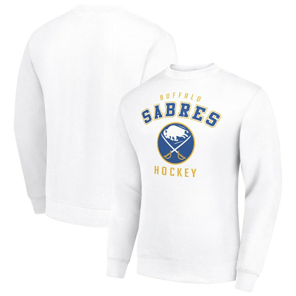 Buffalo Sabres - Men's Starter Team Logo Fleece Pullover Sweatshirt White