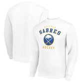 Buffalo Sabres - Men's Starter Team Logo Fleece Pullover Sweatshirt White
