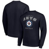 Winnipeg Jets - Men's Starter Team Logo Fleece Pullover Sweatshirt Navy