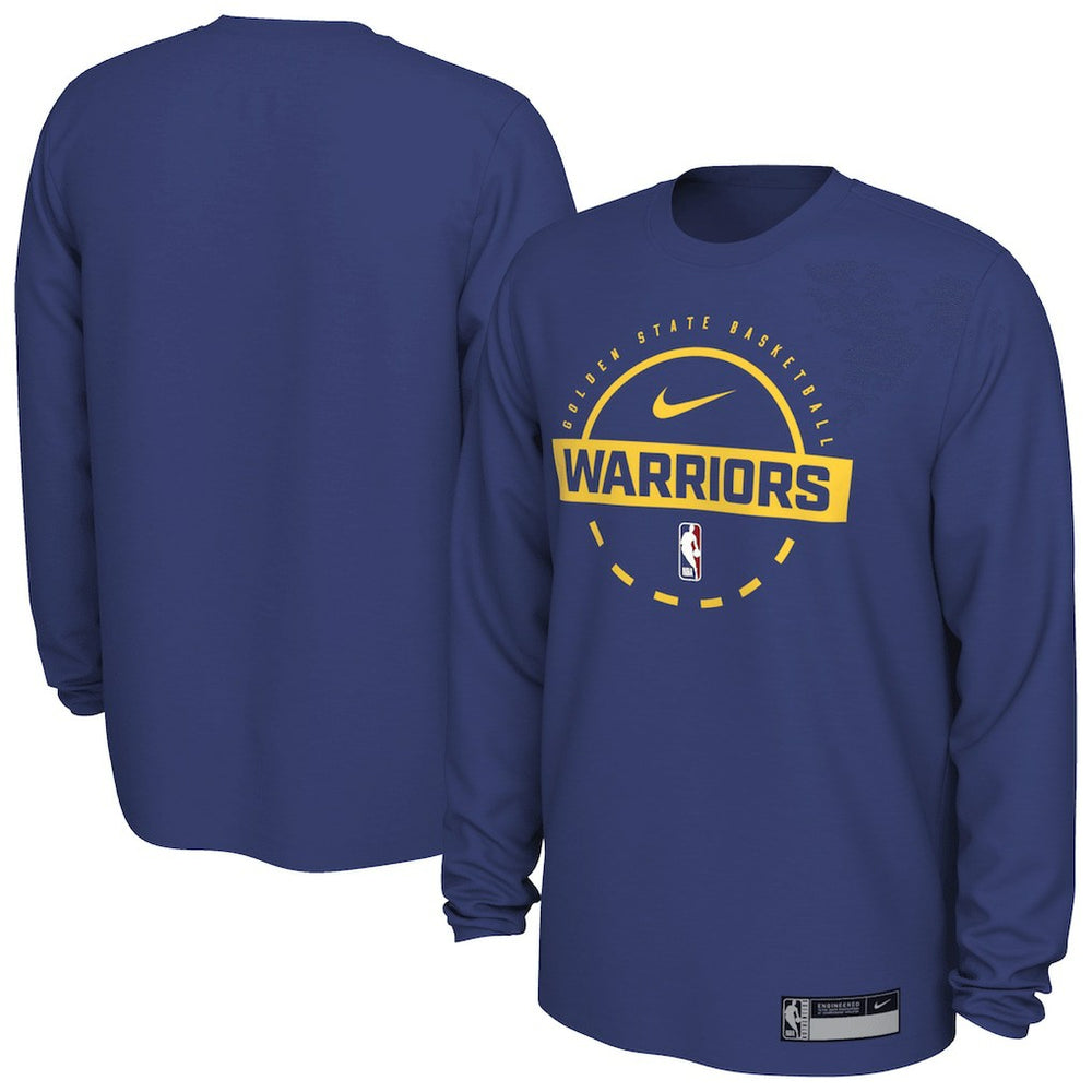 Nike - Golden State Warriors 2025/26 On-Court Flare Dri-FIT Practice Long Sleeve Tri-Blend T-Shirt - Royal