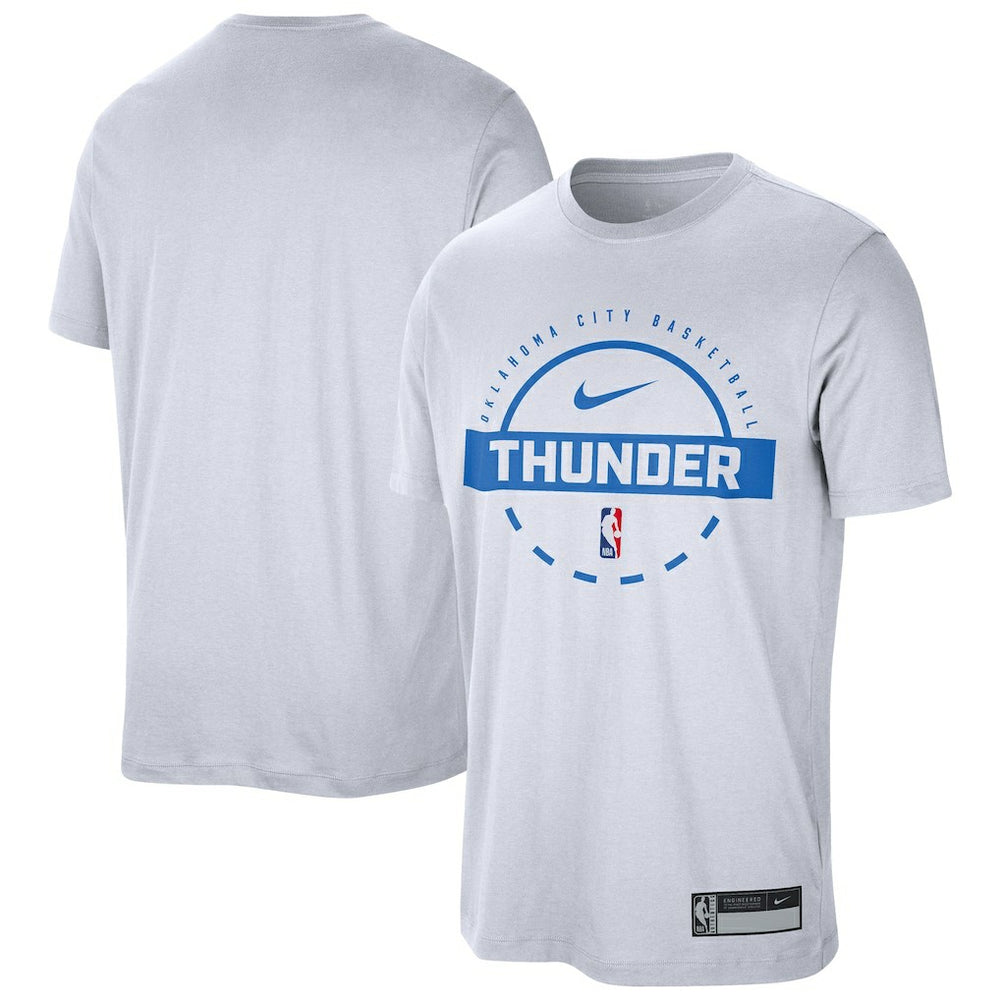 Nike - Oklahoma City Thunder 2025/26 On-Court Flare Performance Practice T-Shirt - White