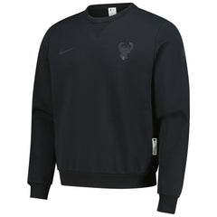Nike - Milwaukee Bucks Authentic Standard Issue Travel Dri-FIT Sweatshirt - Black