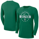 Nike - Boston Celtics Authentic Long Sleeve Practice T-Shirt - Kelly Green