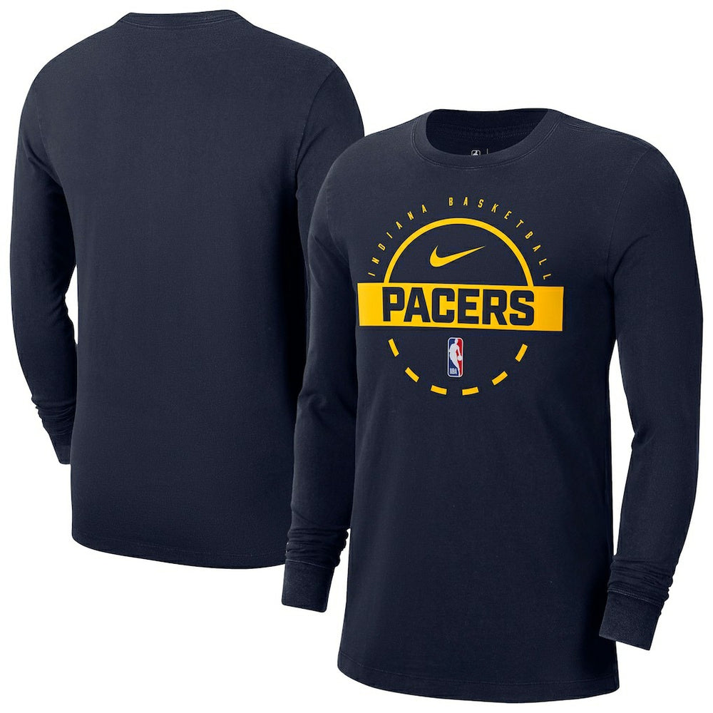 Nike - Indiana Pacers Authentic Long Sleeve Practice T-Shirt - Navy