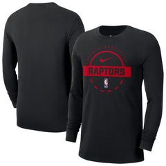 Nike - Toronto Raptors Authentic Long Sleeve Practice T-Shirt - Black