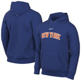 Nike - New York Knicks Sportswear Essential Wordmark Club Hoodie - Blue