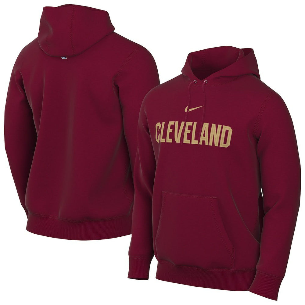 Nike - Cleveland Cavaliers Sportswear Essential Wordmark Club Hoodie - Wine