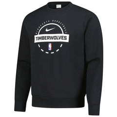 Nike - Minnesota Timberwolves 2025/26 Authentic Practice Club Sweatshirt - Black
