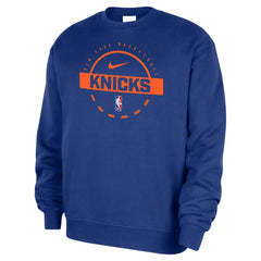 Nike - New York Knicks 2025/26 Authentic Practice Club Sweatshirt - Blue