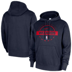 Nike - Washington Wizards 2025/26 Authentic Practice Club Pullover Hoodie - Navy