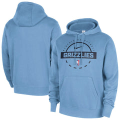 Nike - Memphis Grizzlies 2025/26 Authentic Practice Club Pullover Hoodie - Light Blue