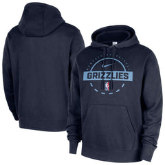 Nike - Memphis Grizzlies 2025/26 Authentic Practice Club Pullover Hoodie - Navy