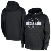 Nike - Miami Heat 2025/26 Authentic Practice Club Pullover Hoodie - Black