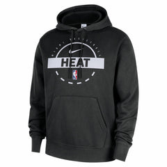 Nike - Miami Heat 2025/26 Authentic Practice Club Pullover Hoodie - Black