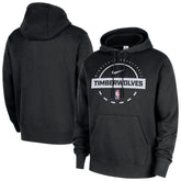 Nike - Minnesota Timberwolves 2025/26 Authentic Practice Club Pullover Hoodie - Black
