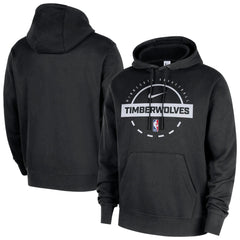 Nike - Minnesota Timberwolves 2025/26 Authentic Practice Club Pullover Hoodie - Black