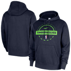 Nike - Minnesota Timberwolves 2025/26 Authentic Practice Club Pullover Hoodie - Navy