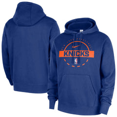 Nike - New York Knicks 2025/26 Authentic Practice Club Pullover Hoodie - Blue