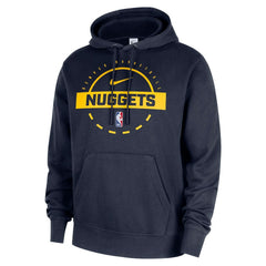 Nike - Denver Nuggets 2025/26 Authentic Practice Club Pullover Hoodie - Navy