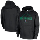 Nike - Boston Celtics 2025/26 Authentic Practice Club Pullover Hoodie - Black