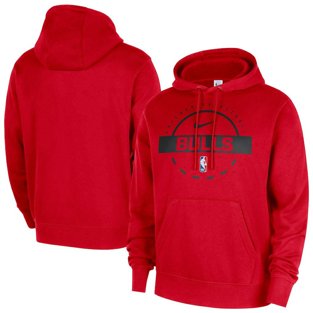 Nike - Chicago Bulls 2025/26 Authentic Practice Club Pullover Hoodie - Red