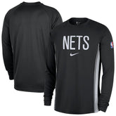 Nike - Brooklyn Nets 2025/26 Authentic Pre-Game Legend Dri-FIT Long Sleeve Shooting Shirt - Black