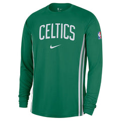 Nike - Boston Celtics 2025/26 Authentic Pre-Game Legend Dri-FIT Long Sleeve Shooting Shirt - Kelly Green