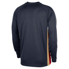 Nike - New Orleans Pelicans 2025/26 Authentic Pre-Game Legend Dri-FIT Long Sleeve Shooting Shirt - Navy