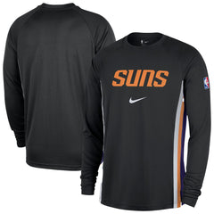 Nike - Phoenix Suns 2025/26 Authentic Pre-Game Legend Dri-FIT Long Sleeve Shooting Shirt - Black
