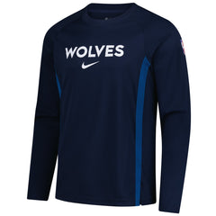 Nike - Minnesota Timberwolves 2025/26 Authentic Pre-Game Legend Dri-FIT Long Sleeve Shooting Shirt - Navy