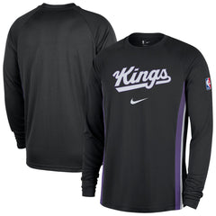 Nike - Sacramento Kings 2025/26 Authentic Pre-Game Legend Dri-FIT Long Sleeve Shooting Shirt - Black