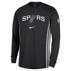 Nike - San Antonio Spurs 2025/26 Authentic Pre-Game Legend Dri-FIT Long Sleeve Shooting Shirt - Black