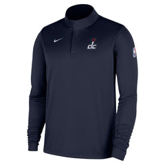 Nike - Washington Wizards 2025/26 Authentic Coaches Quarter-Zip Dri-Fit Top - Navy