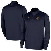 Nike - Denver Nuggets 2025/26 Authentic Coaches Quarter-Zip Dri-Fit Top - Navy
