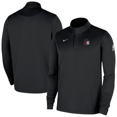 Nike - Philadelphia 76ers 2025/26 Authentic Coaches Quarter-Zip Dri-Fit Top - Black