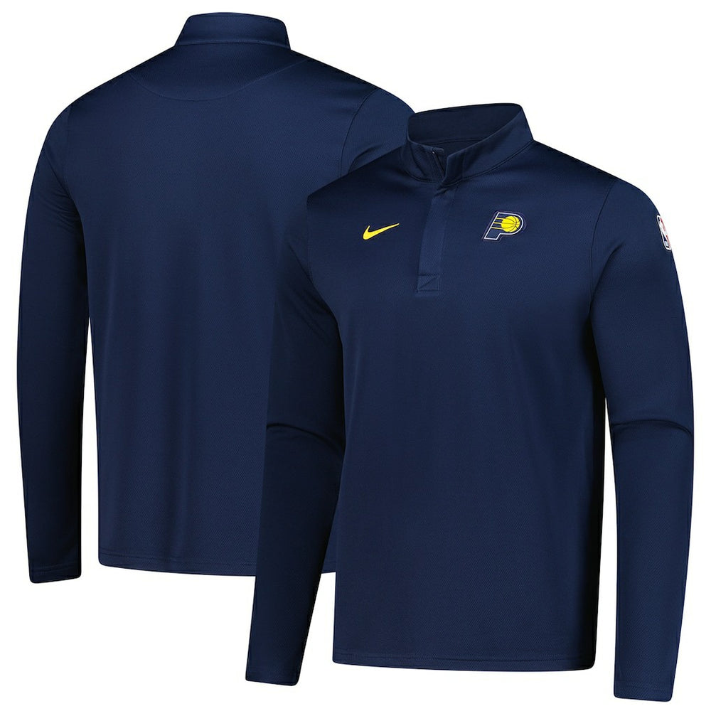 Nike - Indiana Pacers 2025/26 Authentic Coaches Quarter-Zip Dri-Fit Top - Navy