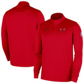 Nike - Chicago Bulls 2025/26 Authentic Coaches Quarter-Zip Dri-Fit Top - Red