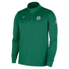 Nike - Boston Celtics 2025/26 Authentic Coaches Quarter-Zip Dri-Fit Top - Kelly Green
