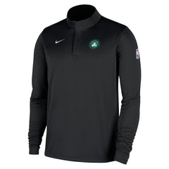 Nike - Boston Celtics 2025/26 Authentic Coaches Quarter-Zip Dri-Fit Top - Black
