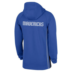 Nike - Dallas Mavericks Authentic On Court Zone Quarter-Zip Dri-FIT Hoodie Jacket - Royal