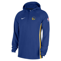 Nike - Golden State Warriors Authentic On Court Zone Quarter-Zip Dri-FIT Hoodie Jacket - Blue