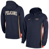 Nike - New Orleans Pelicans Authentic On Court Zone Quarter-Zip Dri-FIT Hoodie Jacket - Navy